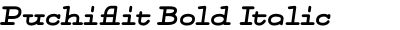 Puchiflit Bold Italic